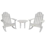 Highwood 3pc Classic Westport Adirondack Rocking Chair with 1 Classic Westport Side Table