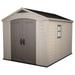 Keter Factor 8 x 11 Foot All Weather Resin Outdoor Storage Shed Taupe