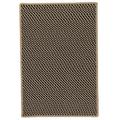 Colonial Mills 4 x 6 Black and Beige Rectangular Area Throw Rug