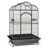 Prevue Pet Products Wrought Iron Silverado Macaw Dometop Bird Cage Silver