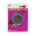 Prevue Pet Products Birdie Basics Two Sided Round Mirror Bird Toy with Bell Blue Silver 3 in x 6.25 in Medium