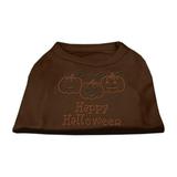 Happy Halloween Rhinestone Shirts Brown XL (16)