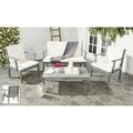 Safavieh Fresno Outdoor Contemporary 4 Piece Living Set with Cushion