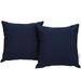 Navy Summon 2 Piece Outdoor Patio Pillow Set