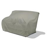 Duck Covers Weekend Water-Resistant 60 Inch Patio Loveseat Cover with Integrated Duck Dome Moon Rock