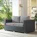 Modway Sojourn Outdoor Patio SunbrellaÂ® Loveseat in Canvas Gray