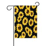 POPCreation Shabby Chic Sunflower Garden Flag Beautiful Flower Outdoor Flag Home Party 28x40 inches