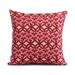 Simply Daisy 18 x 18 Greeko Simple Geometric Print Outdoor Pillow Red