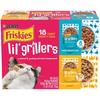 Friskies Gravy Wet Cat Food Complement Variety Pack Lil Grillers Seared Cuts With Chicken & Tuna 1.55 oz. Pouch