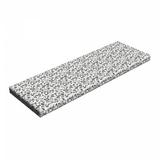 Ambesonne 15 x 45 Charcoal Gray and White Rectangle Bench Outdoor Seating Cushions