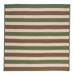 Colonial Mills 4 Moss Green and Brown Square Reversible Braided Area Rug