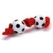 Lil Pals Plush and Vinyl Soccer ball Tug Toy Basketball Brown 8 in