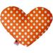 Mirage Pet 1249-TYHT8 Melon Orange Swiss Dots 8 in. Heart Dog Toy