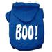 Mirage Pet Boo! Screen Print Pet Hoodies Blue Size XXL