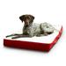 Happy Hounds Oscar Sherpa Orthopedic Dog Bed Crimson Medium (42 x 30 in.)