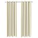 Jordan Manufacturing 54 x 84 Khaki and White Stripe Outdoor Curtain Panel 1 Piece