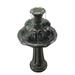 Teamson Home Outdoor Lily Flower Stone 3-Tier Waterfall Fountain Gray