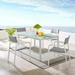 Raleigh 5 Piece Outdoor Patio Aluminum Dining Set-EEI-3796