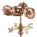 Good Directions Motorcycle Pure Copper Garden Weathervane with Garden Pole by Motorcycle Only- Garden pole