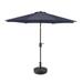 Westin Outdoor 9 Ft Patio Umbrella with Black Round Base Included for Outdoor Patio UV Weather Resistant Navy Blue