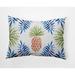 Simply Daisy 14 x 20 Pineapple and Spike Blue Abstract Decorative Outdoor Pillow