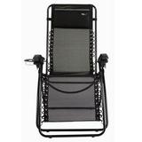 Travel Chair Lounge Lizard Model - Black