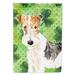 Carolines Treasures CK1781GF Shamrocks Fox Terrier Flag Garden Size Small multicolor