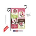 Breeze Decor 50056 Welcome Butterfly Floral 2-Sided Impression Garden Flag - 13 x 18.5 in.
