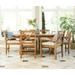 Manor Park 7-Piece X-Back Wood Outdoor Patio Dining Set Brown