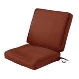 Classic Accessories Montlake FadeSafe Water-Resistant Patio Chair Cushion 44 x 20 x 3 inch Heather Henna