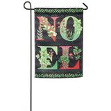 Evergreen Flag & Garden Noel Chalkboard 2-Sided Suede 1 6 x 1 0.5 ft. Garden Flag