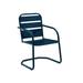 Crosley Brighton Metal Patio Chair in Navy (Set of 2)