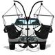 KingsPond 40508-KP Hammaka Trailer Hitch Stand with Jet Black Hammaka Chairs Combo