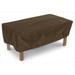 KoverRoos 94265 Weathermax Ottoman-Small Table Cover Chocolate - 48 L x 24 W x 15 H in.