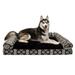 FurHaven Pet Products Southwest Kilim Sofa-Style Orthopedic Pet Bed for Dogs & Cats - Black Medallion Jumbo