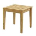 WholesaleTeak Outdoor Patio Grade-A Teak Wood Sack 20.75 Square Side Table / End Stool #WMAXSTSK
