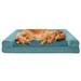 FurHaven Pet Products Plush & Suede Cooling Gel Top Sofa Pet Bed for Dogs & Cats - Deep Pool Jumbo