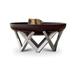 Curonian 95Rock 37.4 in. Combination of Rusting & Stainless Steel Vingis Fire Pit