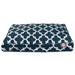 Majestic Pet | Trellis Rectangle Pet Bed For Dogs Removable Cover Navy Large