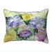 Betsy Drake Watercolor Garden Extra Large Zippered Throw Pillow