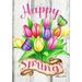 Toland Home Garden Spring Tulips Flower Spring Flag Double Sided 28x40 Inch