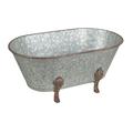 Home Decorative Galvanized Metal Tub Decor - Small