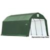 ShelterLogic 90054 12x20x11 Barn Shelter- Green Cover