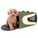 Pet Life Â® Sporty Mesh Airline Approved Zippered Folding Collapsible Travel Pet Dog Carrier