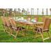 Teak Dining Set:8 Seater 9 Pc - 94 Rectangle Table And 8 Marley Reclining Arm Chairs Outdoor Patio Grade-A Teak Wood WholesaleTeak #WMDSMRc