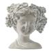 A&B Home Whitewash Regal Lady II Stone Garden Planter