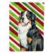 Bernese Mountain Dog Candy Cane Holiday Christmas Garden Flag