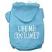 Mirage Pet Products Like my costume? Screen Print Pet Hoodies Baby Blue Size M