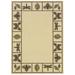 Sphinx Montego Area Rug 2266W Ivory Boxes Leaves 6 7 x 9 6 Rectangle