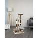 Go Pet Club 45-in Cat Tree & Condo Scratching Post Tower Beige